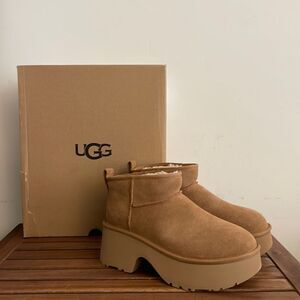UGG Classic Ultra Mini New Heights Boots Chestnut USA Women Size 11/UK 9/EU 42